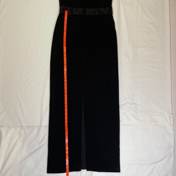 Badgley Mischka Black Formal Maxi Dress Size 8 Black Tie Party Gala Ball Evening - Picture 13 of 16